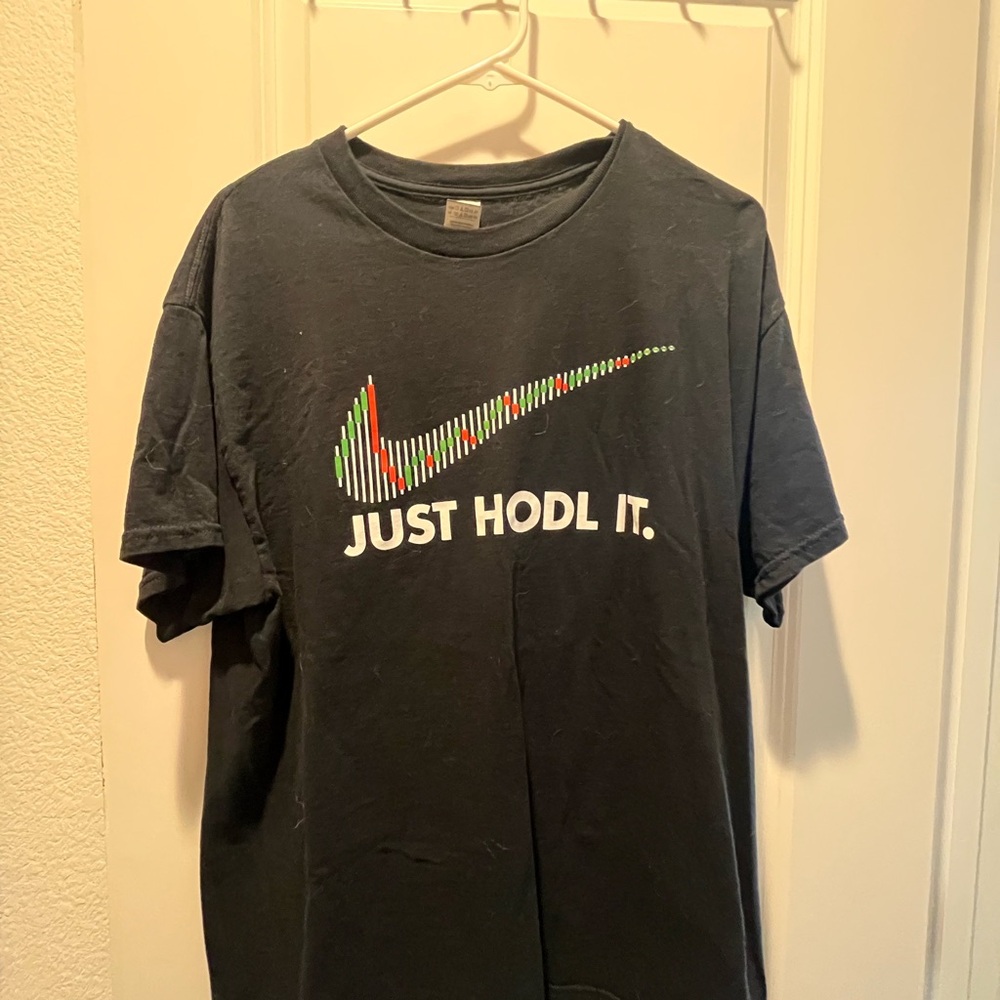 Nike Just Hodl It Black T-Shirt